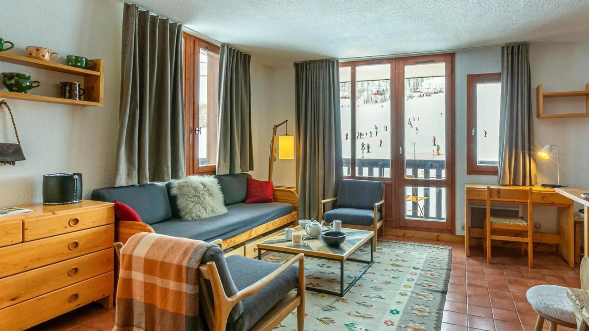 Appartement 5 Pieces Avec Terrasse Et Wifi - Fr-1-694-101 Val-dʼIsère Franciaország