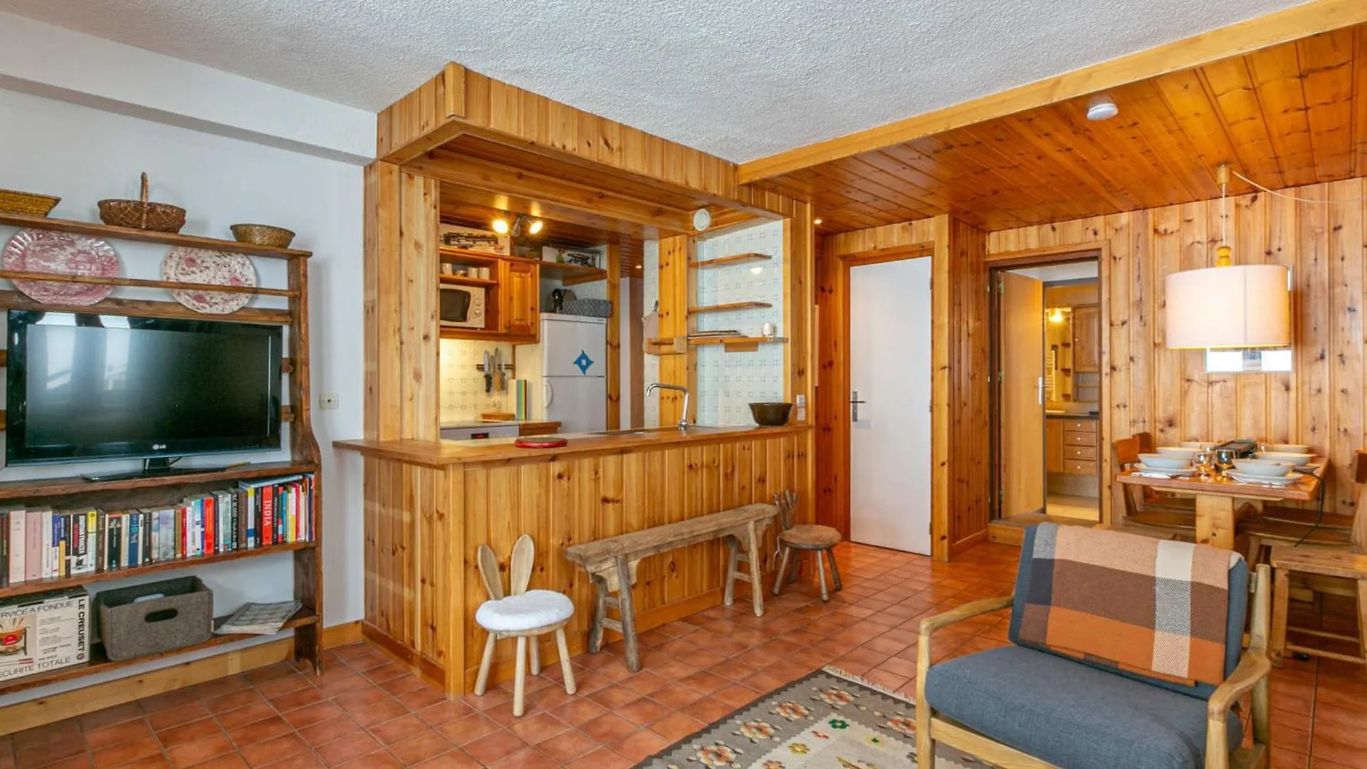 Appartement 5 Pieces Avec Terrasse Et Wifi - Fr-1-694-101 Val-dʼIsère Apartman